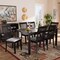 Baxton Studio Minette Gray Upholstered and Espresso Wood 7-Piece Dining Set 166-10522-10519 - alternate 8